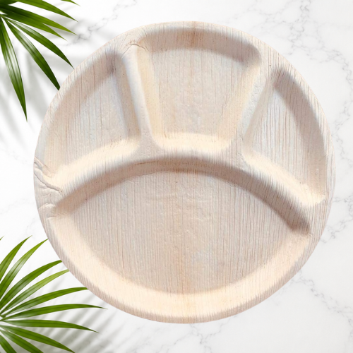 ARECA PLATES 4 COMPARTMENT