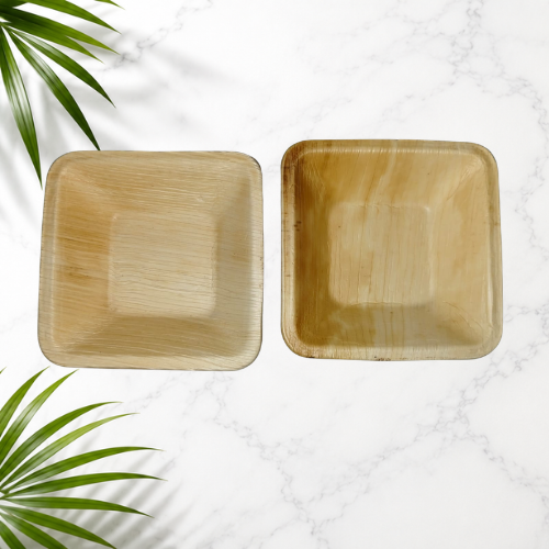 04 Inch Square Areca Bowl